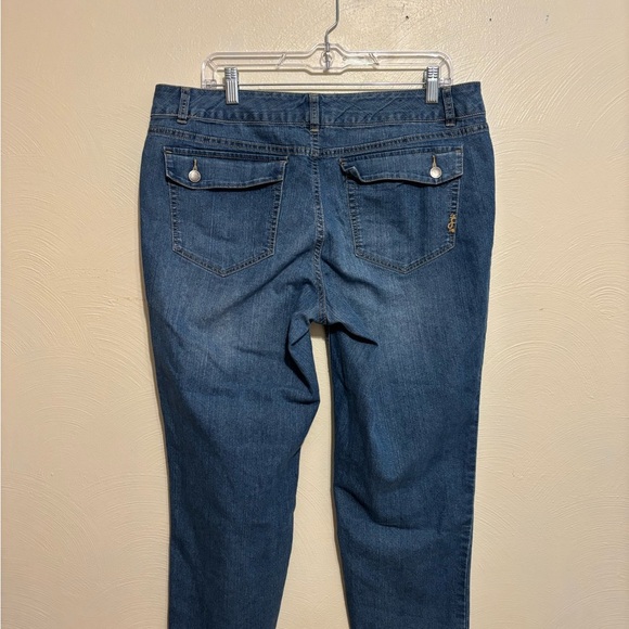 Daisy Fuentes Blue Ankle Cropped Jeans - Picture 8 of 9